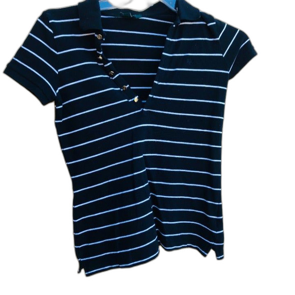 Lauren Ralph Lauren Tops - POLO RALPH LAUREN SZ S STRIPPED BLACK